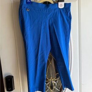 Rafaella Royal Blue Pull-On Capri